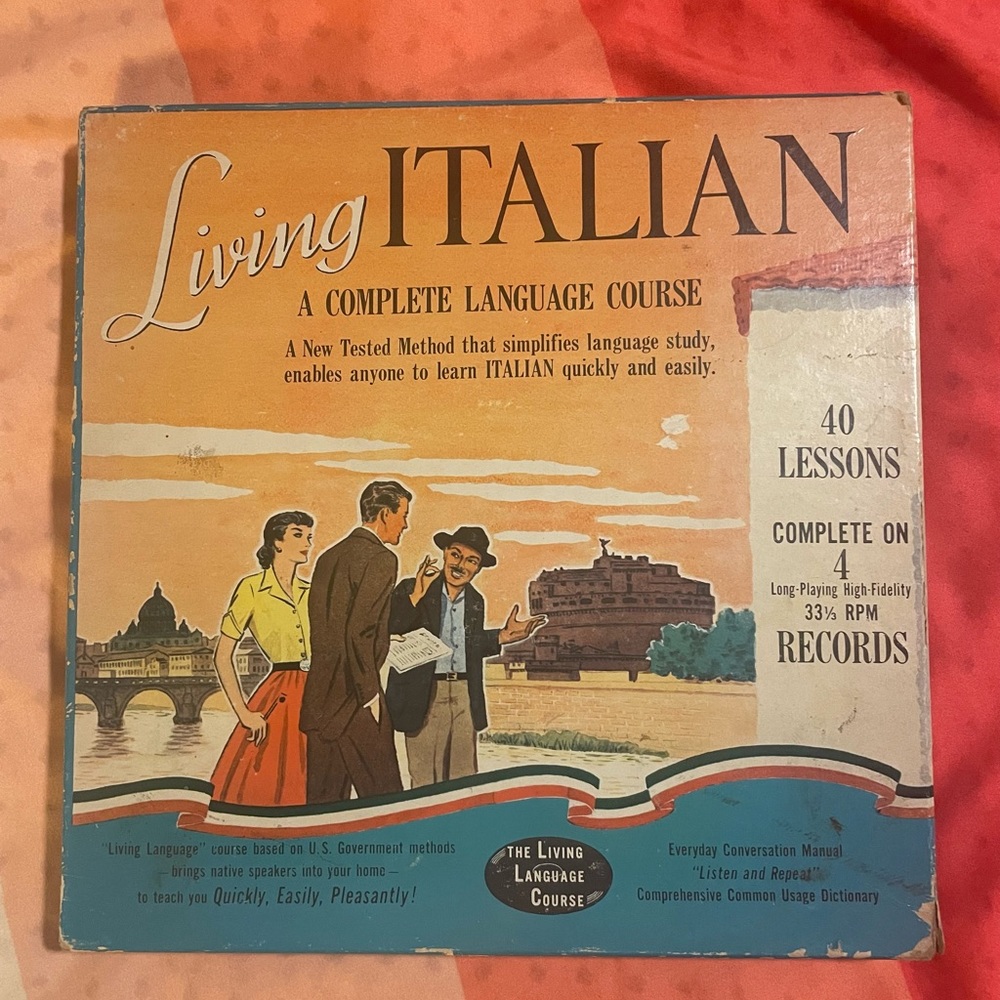 Vintage Italian learning course